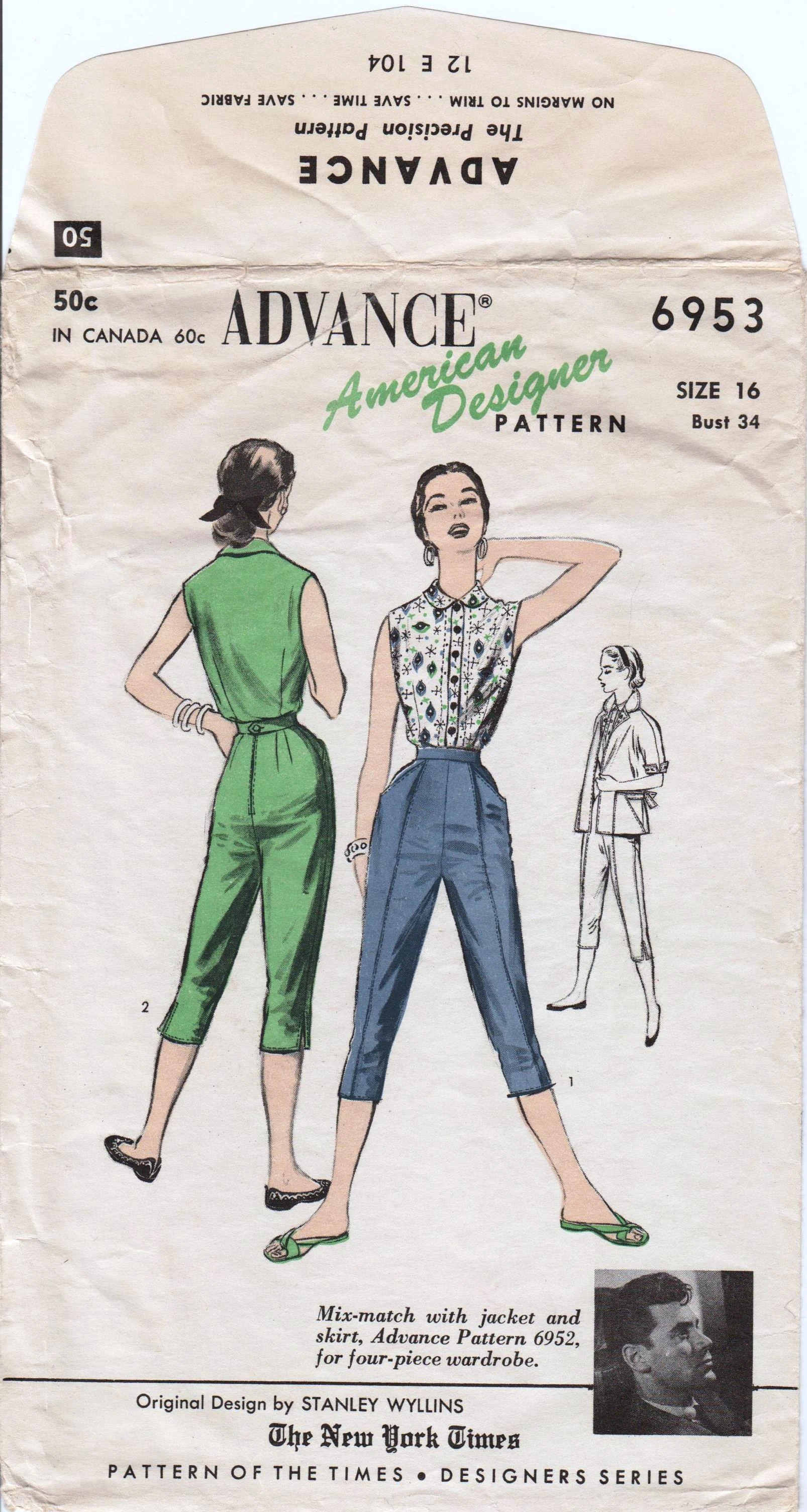 Advance 6953 | Vintage Sewing Patterns | FANDOM powered by Wikia