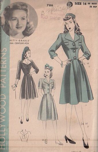 Hollywood 786 A Vintage Sewing Patterns Fandom