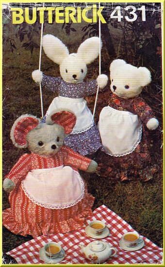 butterick stuffed animal patterns