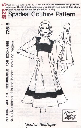 Spadea 72615 Vintage Sewing Patterns Fandom