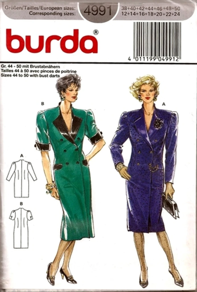 Burda 4991 Vintage Sewing Patterns FANDOM powered by Wikia