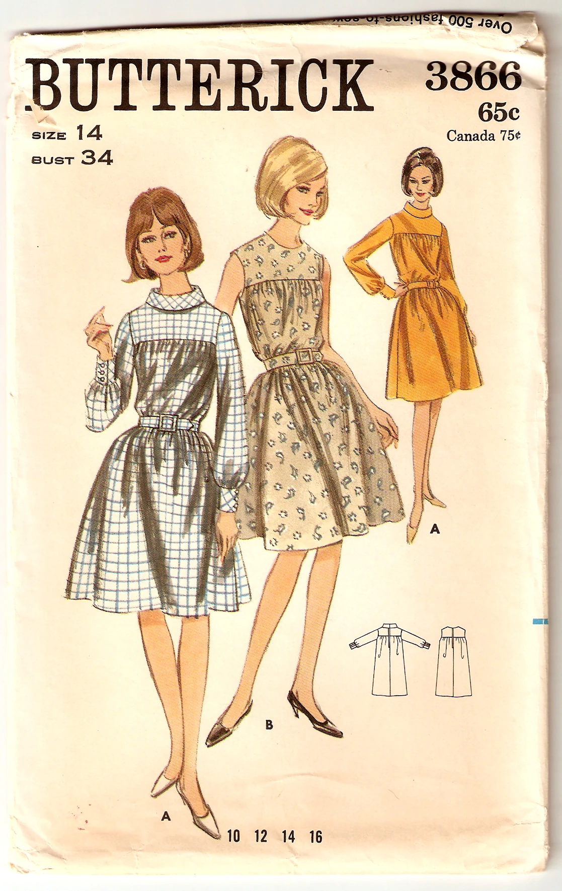 Butterick 3866 | Vintage Sewing Patterns | FANDOM powered by Wikia