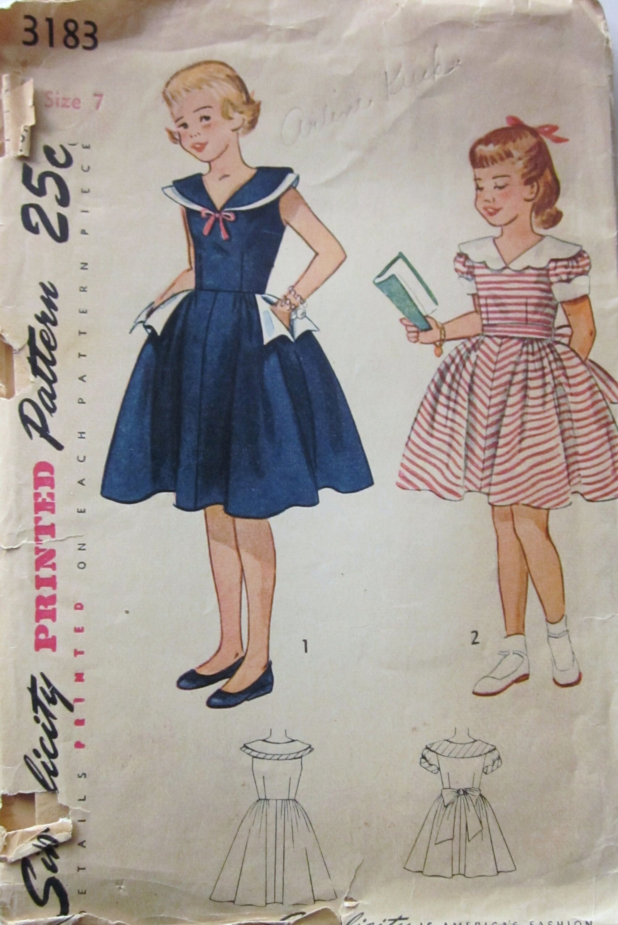 Simplicity 3183 A | Vintage Sewing Patterns | FANDOM powered by Wikia