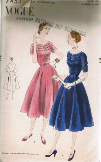 Vogue 7453 Vintage Sewing Patterns Fandom
