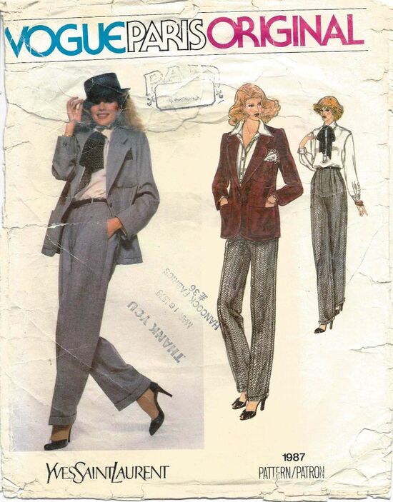 Vogue 1987 A | Vintage Sewing Patterns | FANDOM powered by Wikia