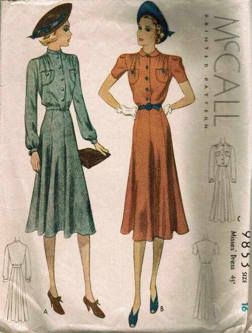 McCall 9853 | Vintage Sewing Patterns | FANDOM powered by Wikia