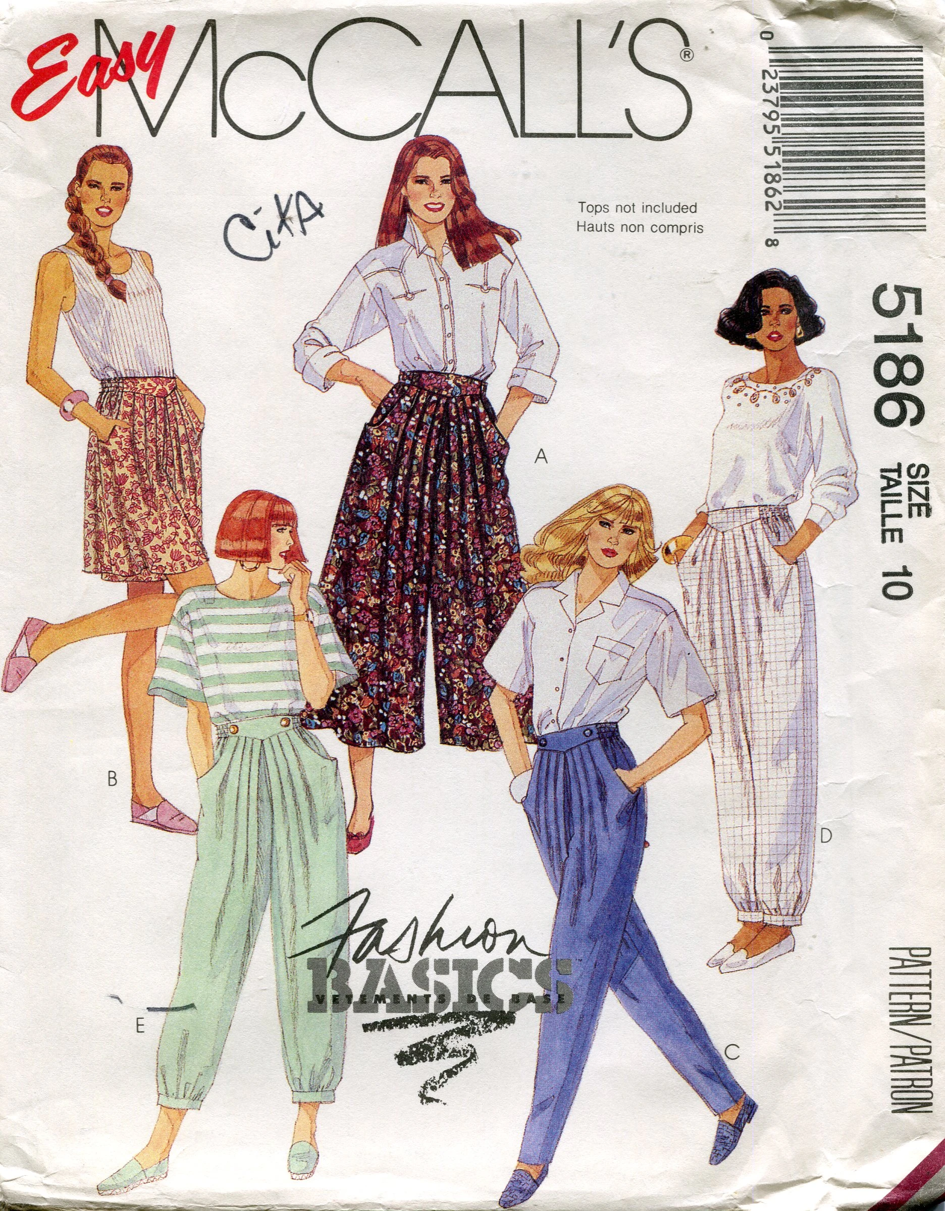 McCall's 5186 B Vintage Sewing Patterns FANDOM powered by Wikia