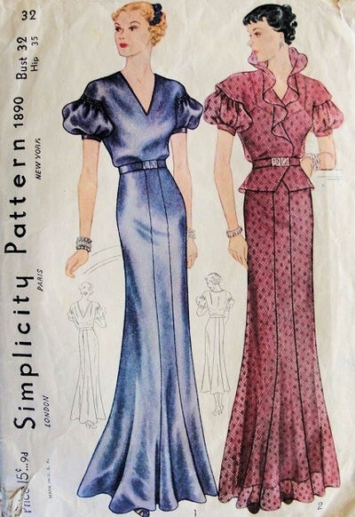 Simplicity 1890 | Vintage Sewing Patterns | FANDOM powered by Wikia