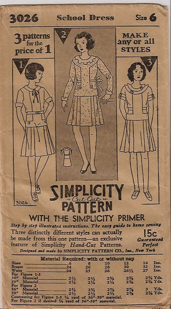 Simplicity 3026 A Vintage Sewing Patterns Fandom