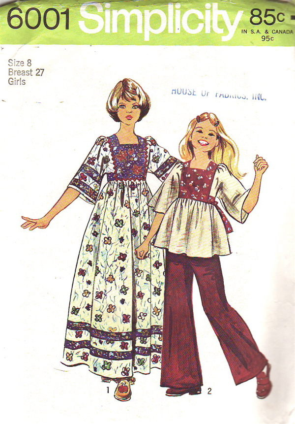 Simplicity 6001 | Vintage Sewing Patterns | FANDOM powered by Wikia