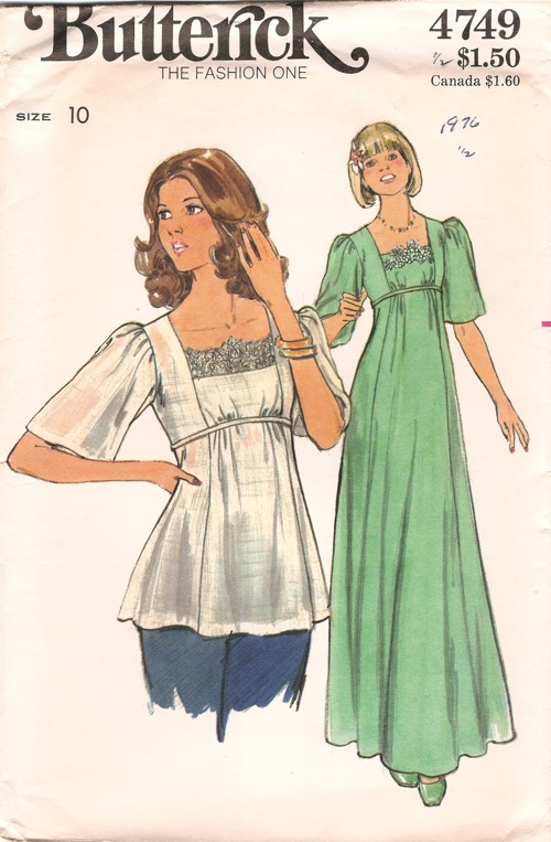 Butterick 4749 | Vintage Sewing Patterns | FANDOM powered by Wikia