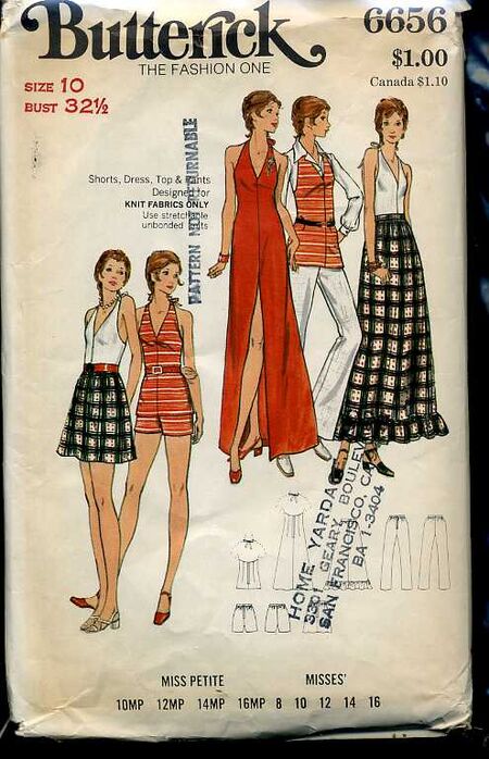 Butterick 6656 | Vintage Sewing Patterns | FANDOM powered by Wikia