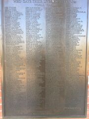 World War II memorial tablet