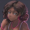 Queen without a crown icon