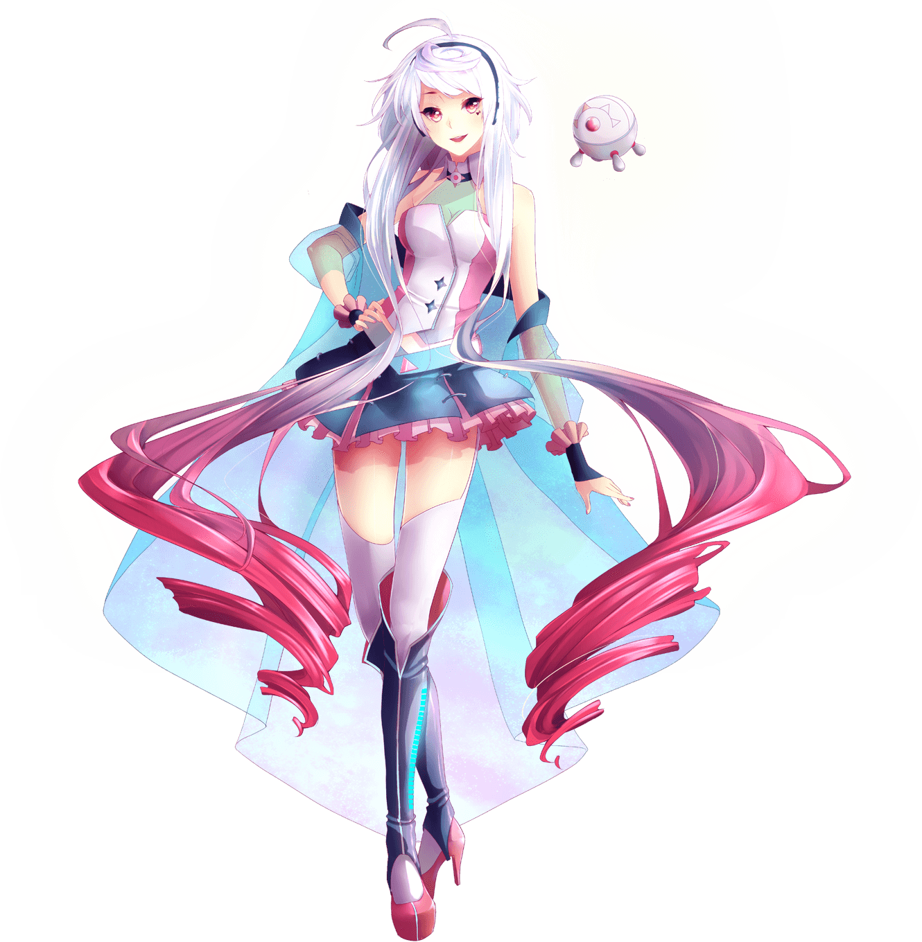 ♥мαηgℓє∂♥ Her screams light up the night, and still, with all her might, she yearns to make things right - Maika Vocaloid - Vocaloid Series #2 Minecraft Skin