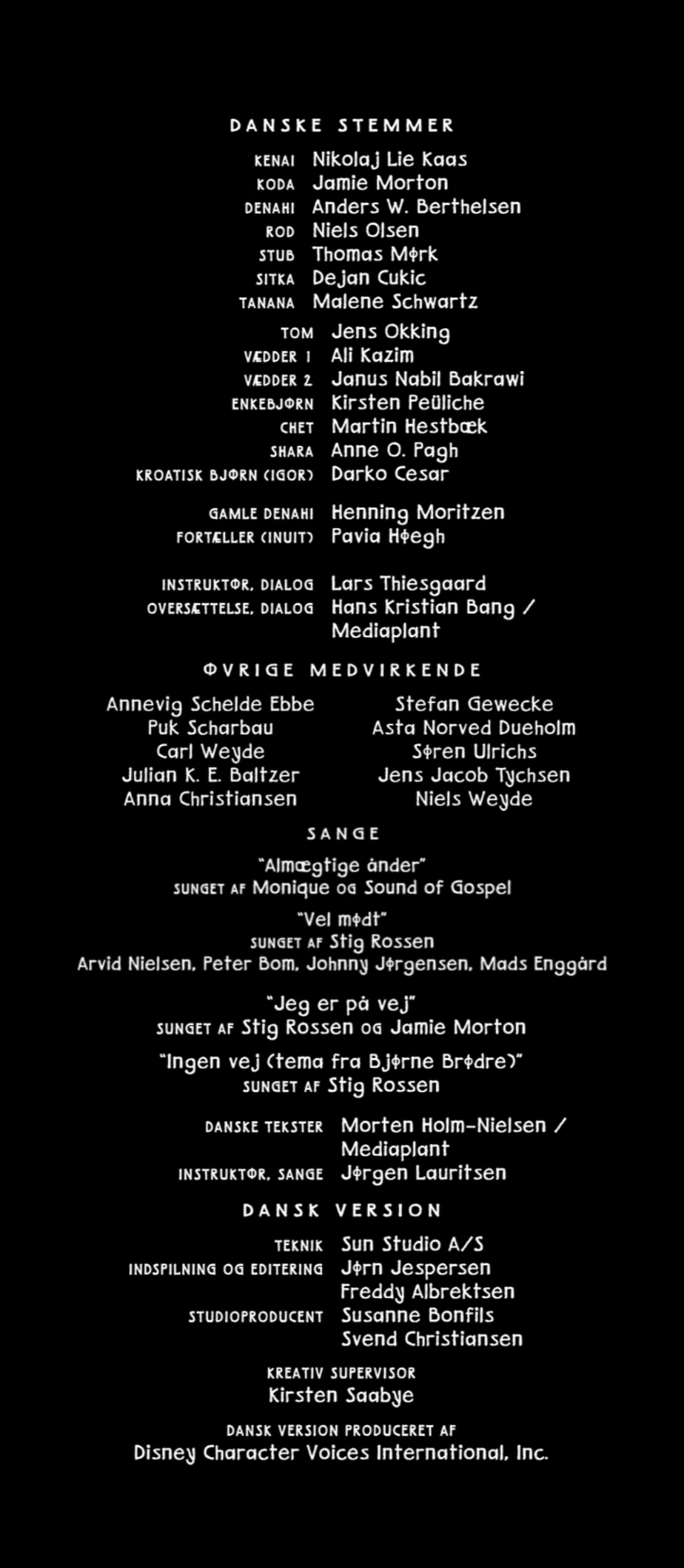 Image Brother Bear Danish Credits.png Anime VoiceOver Wiki
