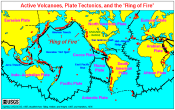 Map plate tectonics world
