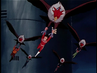 Screen-vulture hang gliding