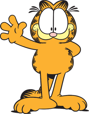 garfield waving clipart transparent character cartoon friends paws imagem movie cat find requiem vs clip animados orange check fandom wiki
