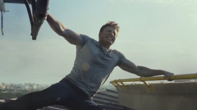 Cap holding down a helicopter