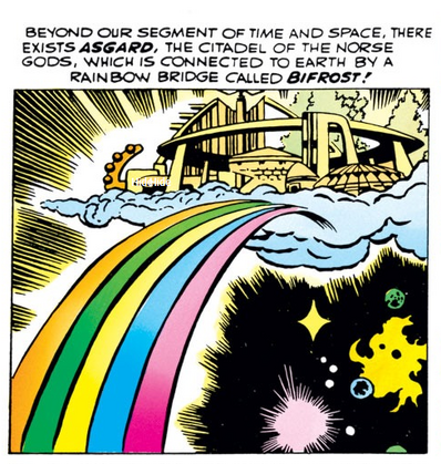Asgard beyond space and time