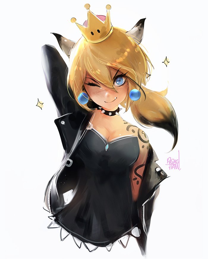 Image Bowsette Mario Series And New Super Mario Bros U Deluxe Drawn By Ross Tran