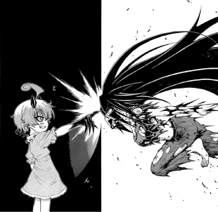 Iihiko stops Medaka as Shiranui