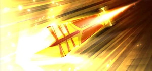 Reinhard throws his spear Reinhard throws his spear