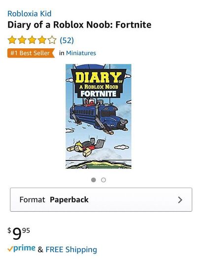 Set of 5 Fortnite books- Diary of a Roblox Noon Fortnite, Battle