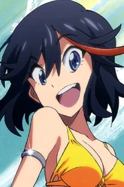 705265-ryuko matoi anime portrait yellow bikini
