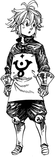 Meliodas Danafor Holy Knight attire