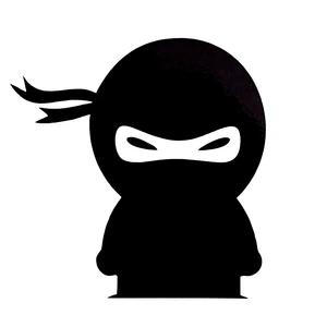 9-6cm-9-8cm-Car-Sticker-Cartoon-Funny-Ninja-Vinyl-Decal-Black-Silver-Accessories-S6-4099
