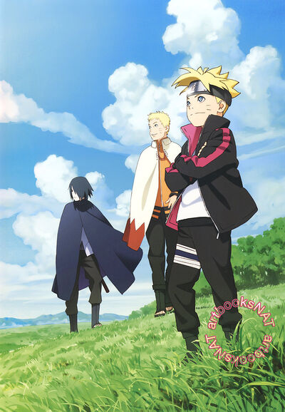 Naruto hokage boruto and sasuke by aikawaiichan-dasic50
