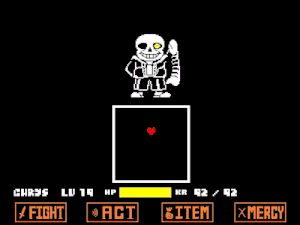 Sans first attack Sans first attack
