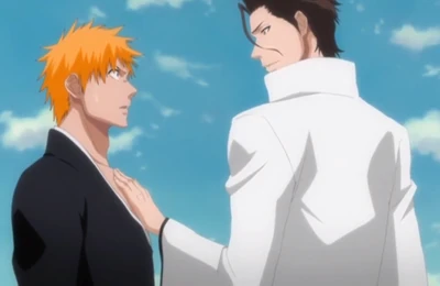 Aizen Ichigo too close