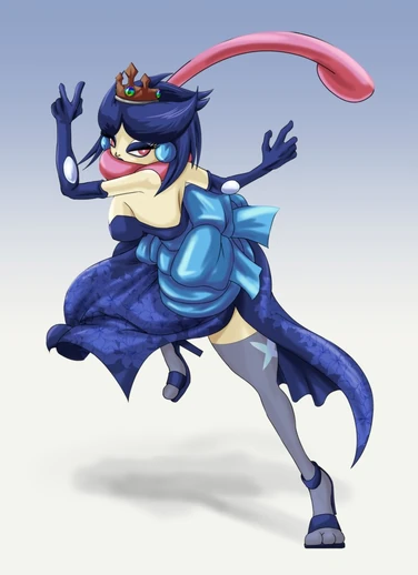 Commission princess greninja by fieryjinx-dcng0g0