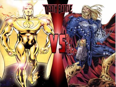 Superman Prime One Million vs Rune King Thor