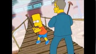 Bart vs Skinner duel of the shrimp and peanuts