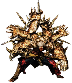 Six armed mantra asura by superkaijuking-d8zrkui