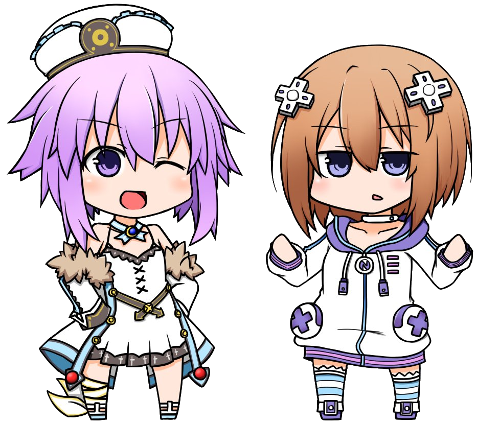 Chibi Neptune And Blanc Render