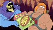 The pizza he-man eat it
