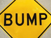Bump sign W8-1 large