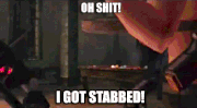 I got stabbed
