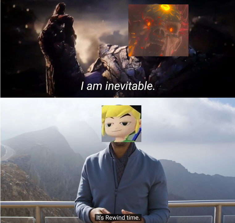 Zelda Inevitable Rewind Meme