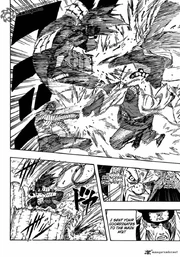 Madara blocking light speed attack