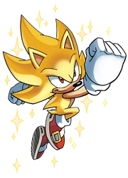 Sonic Archie Super Sonic (Render)