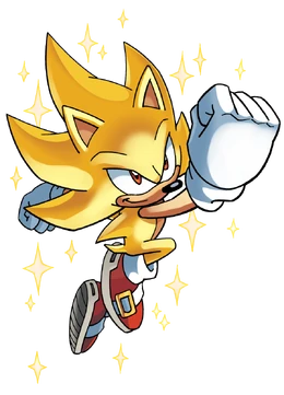 Sonic Archie Super Sonic (Render)