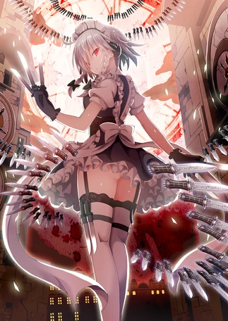 Izayoi sakuya touhou drawn by givuchoko 8349a319b7b86ae71f9997a538ca7c34