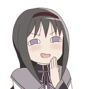 Smug homura by poppage-db4r2xr