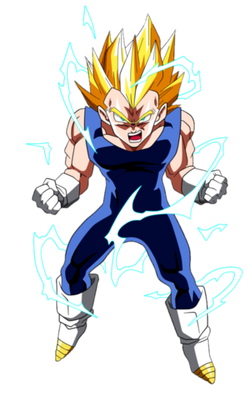 Goku (Super Saiyan 2) vs. Majin Vegeta (Super Saiyan 2), Universal Dragon  Ball Wiki